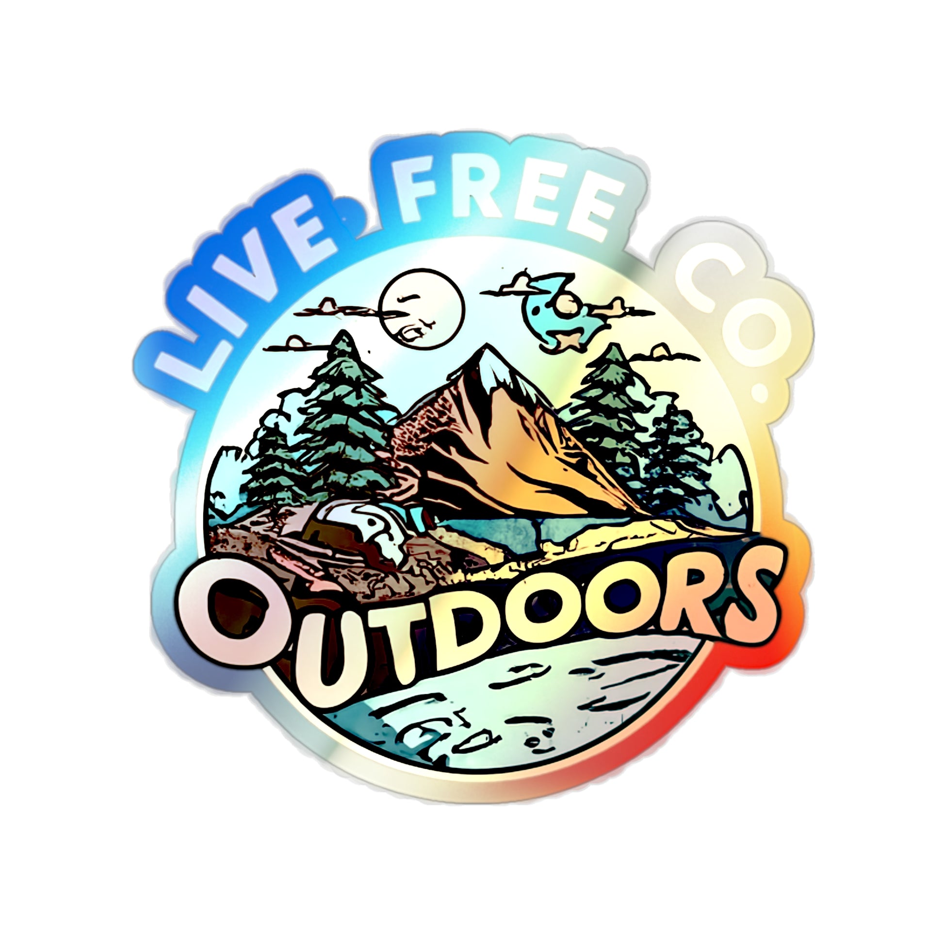 Shoreline Holographic Sticker