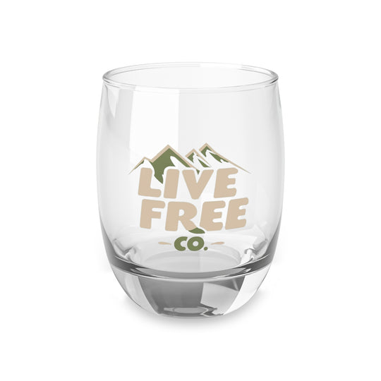 Live Free Co. Whiskey Glass