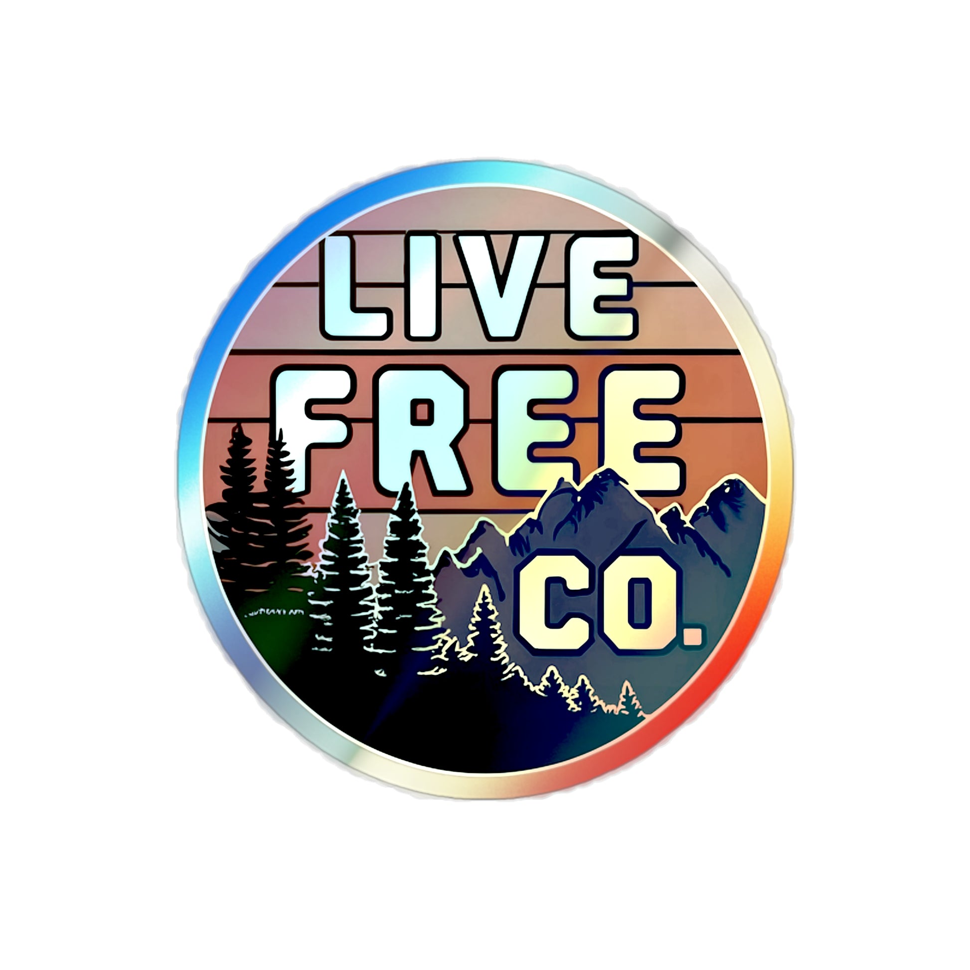 Ridgeline Holographic Sticker