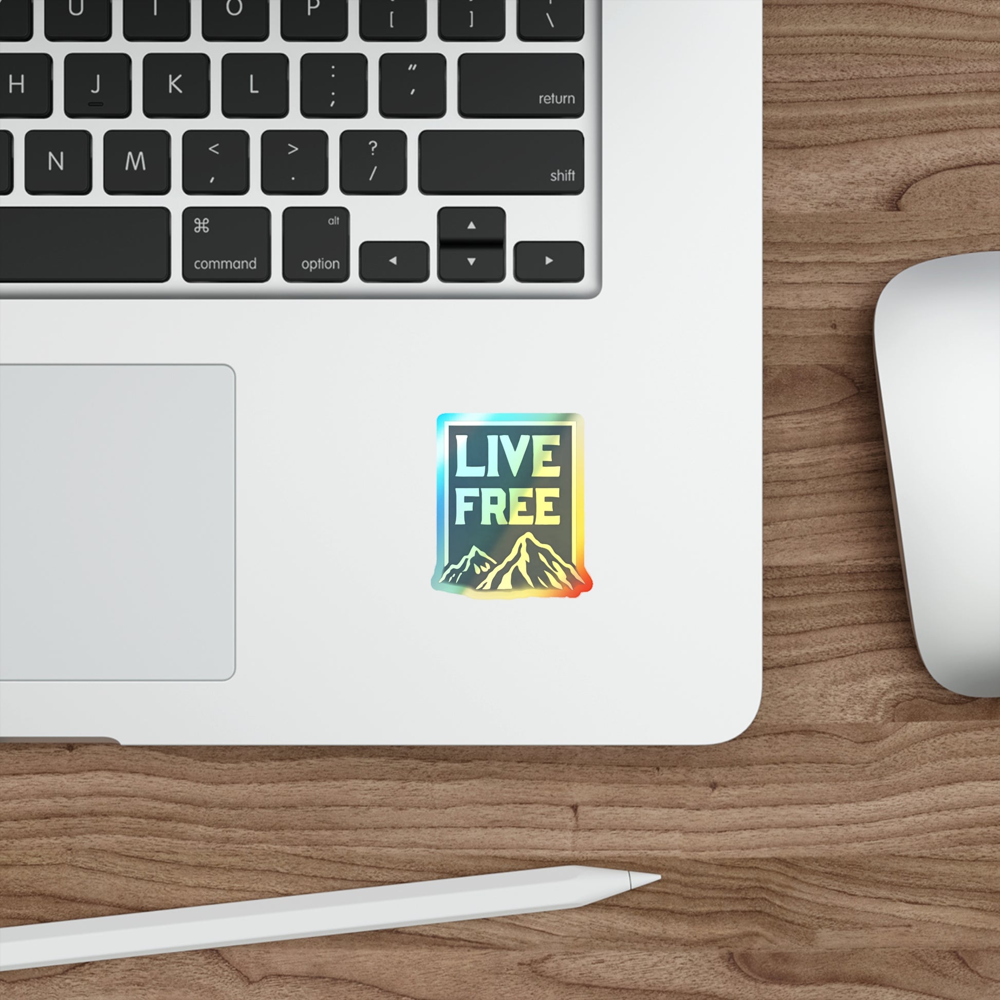 Postage Stamp Holographic Sticker