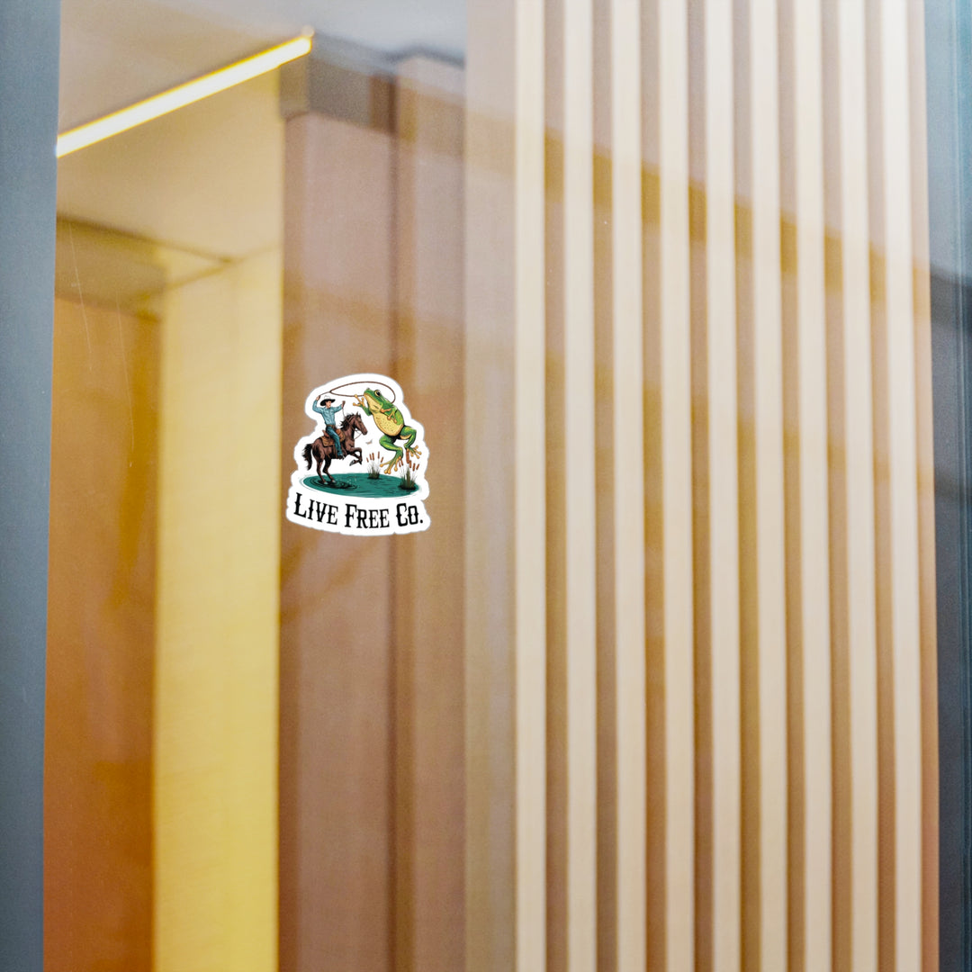 Rodeo Frog Sticker