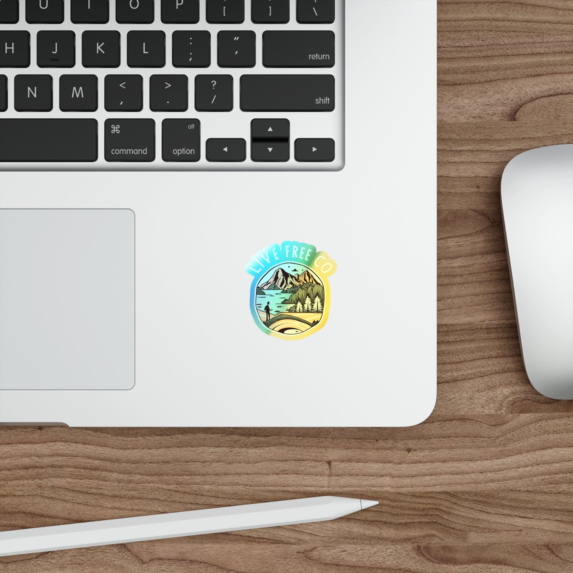 Mountain Aliens Holographic Sticker