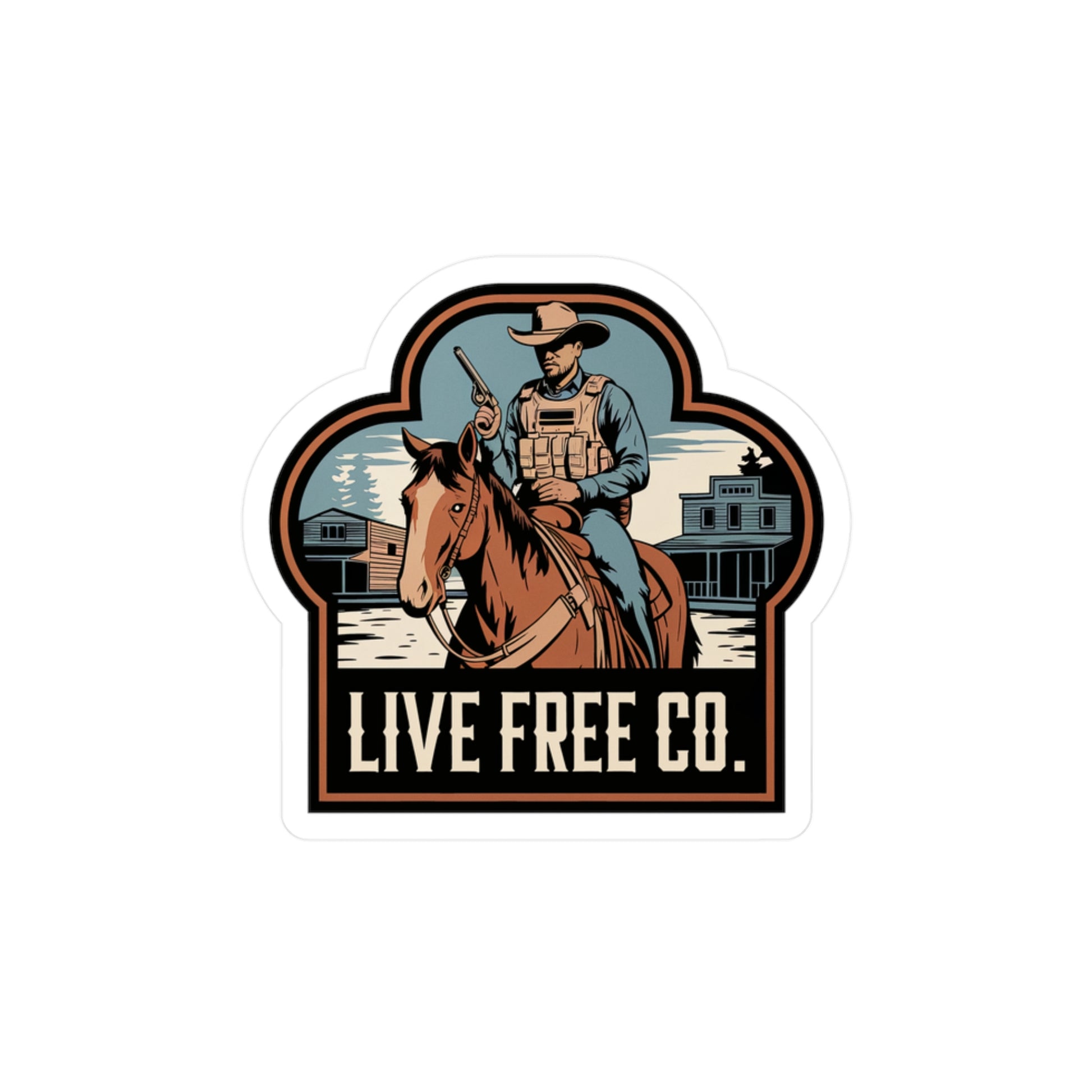 Modern Day Cowboy Sticker