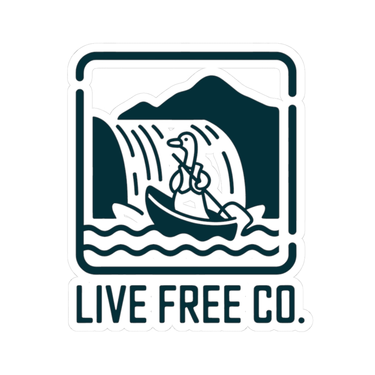 Waterfall Voyager Sticker