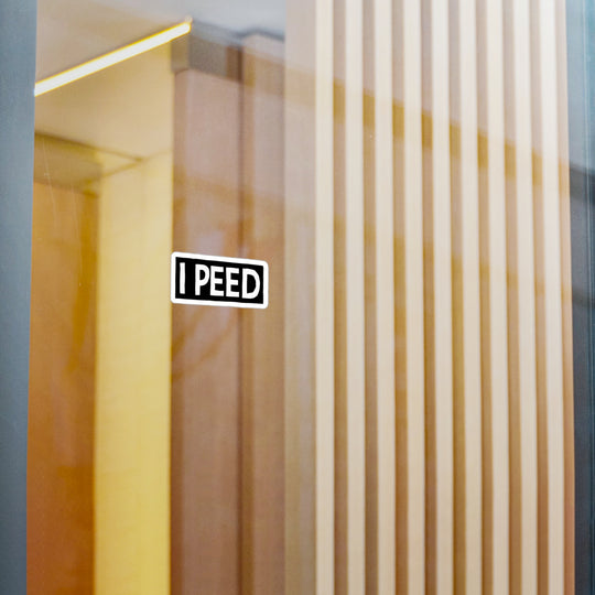 I Peed Sticker