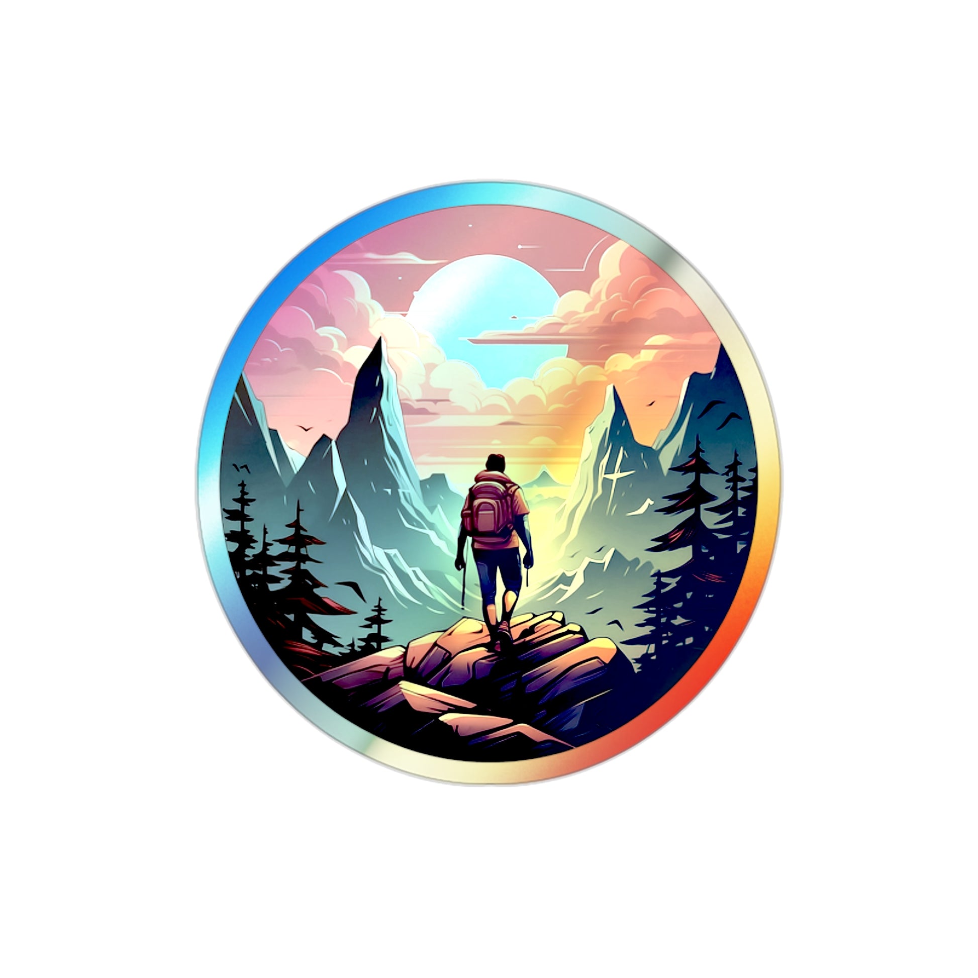 Last Man Standing Holographic Sticker