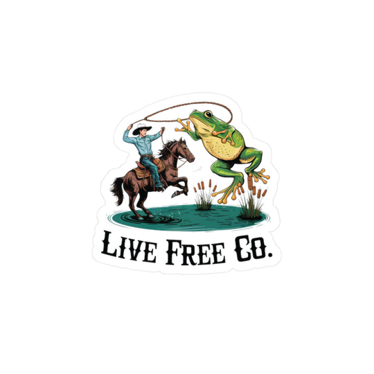 Rodeo Frog Sticker