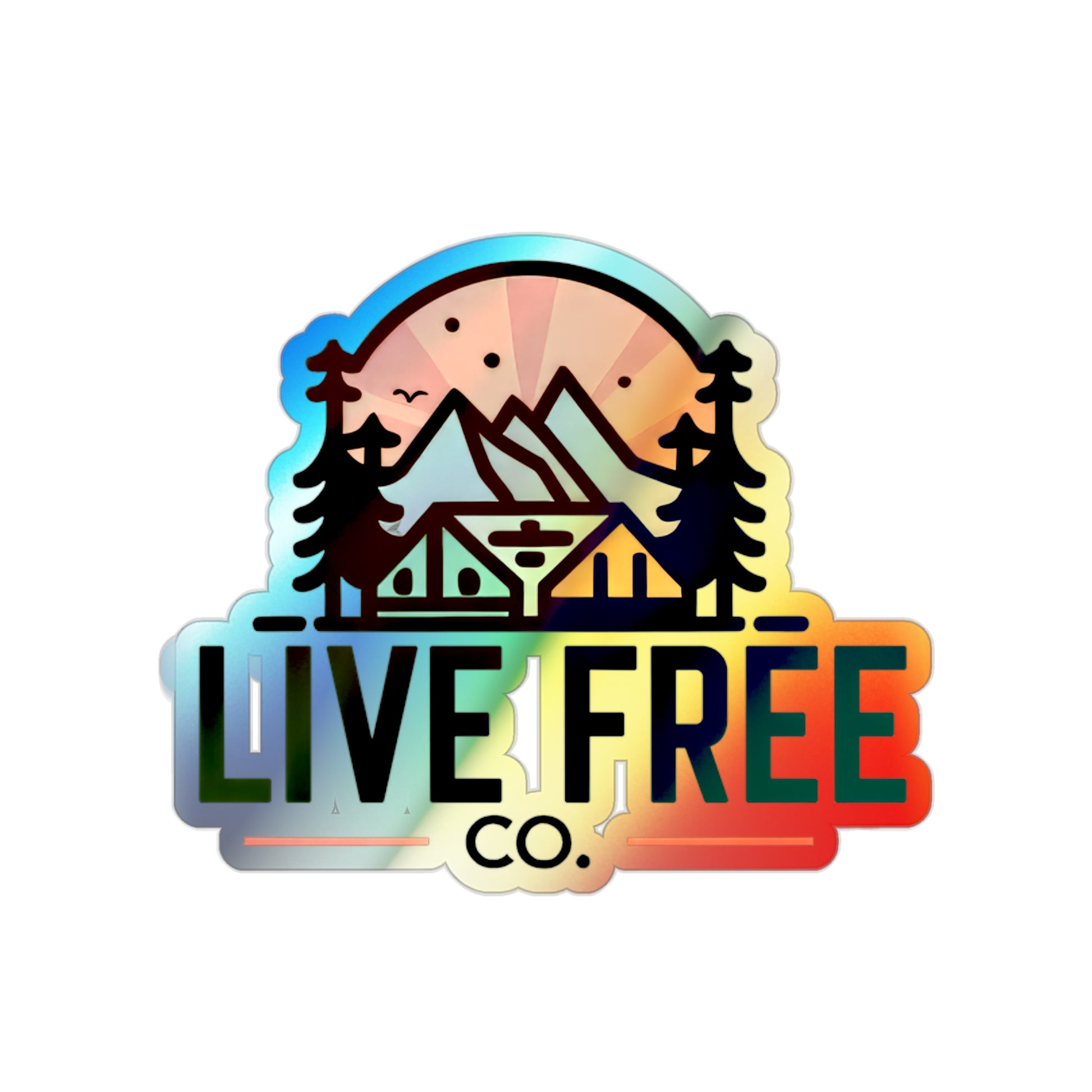 Simple Life Holographic Sticker